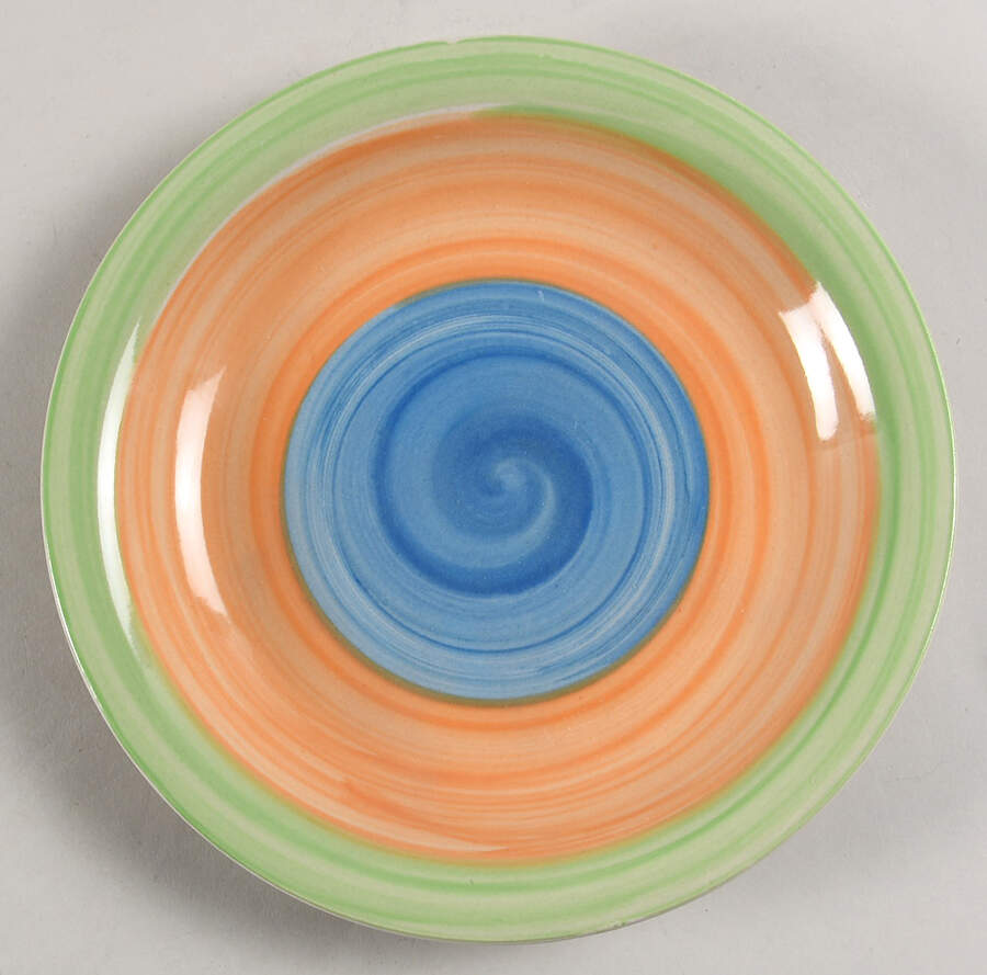 Bayside Swirl Salad/Dessert Plate by Moda Fina-1