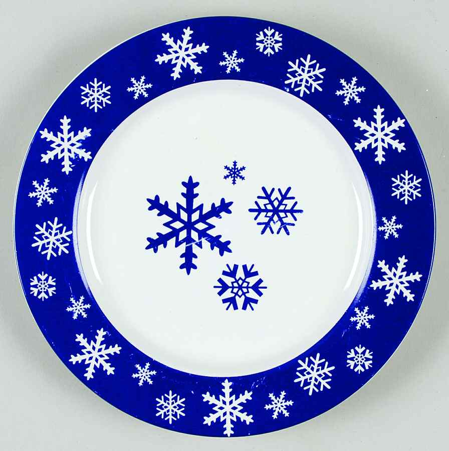 Snowflake Salad Plate by Meiwa-1