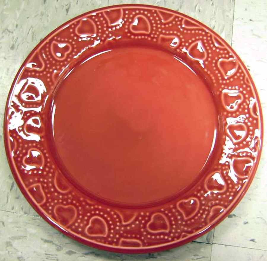 Barcelos Red Salad/Dessert Plate by Matceramica-1