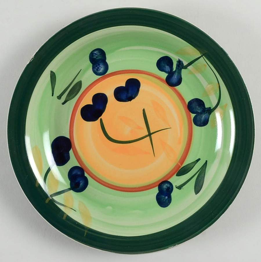 Blueberry Harvest Salad Plate by Moda Fina-1