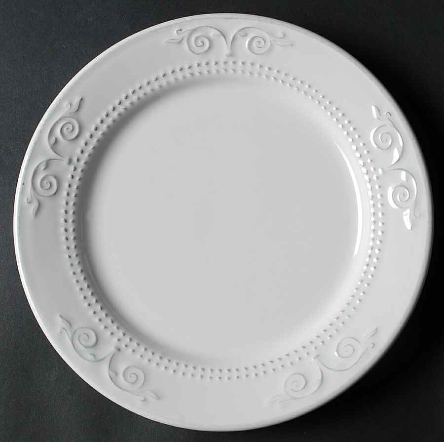 M2A1 White Salad Plate by Matceramica-1