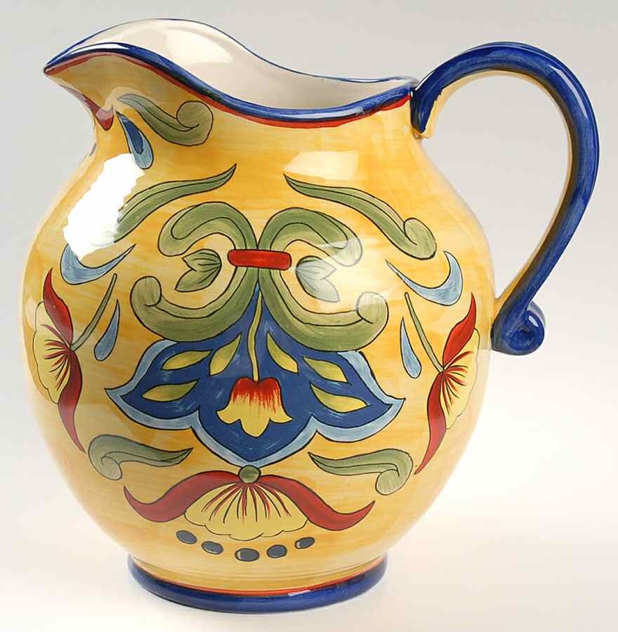 Yellow Talavera 96 Oz Pitcher by Maxcera Corp-1