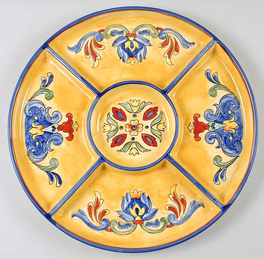 Yellow Talavera 5-Part Relish by Maxcera Corp-1