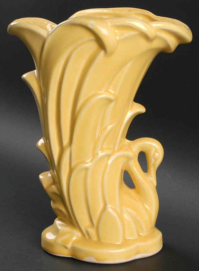 Swan Vases 9" Vase by Nelson McCoy-1