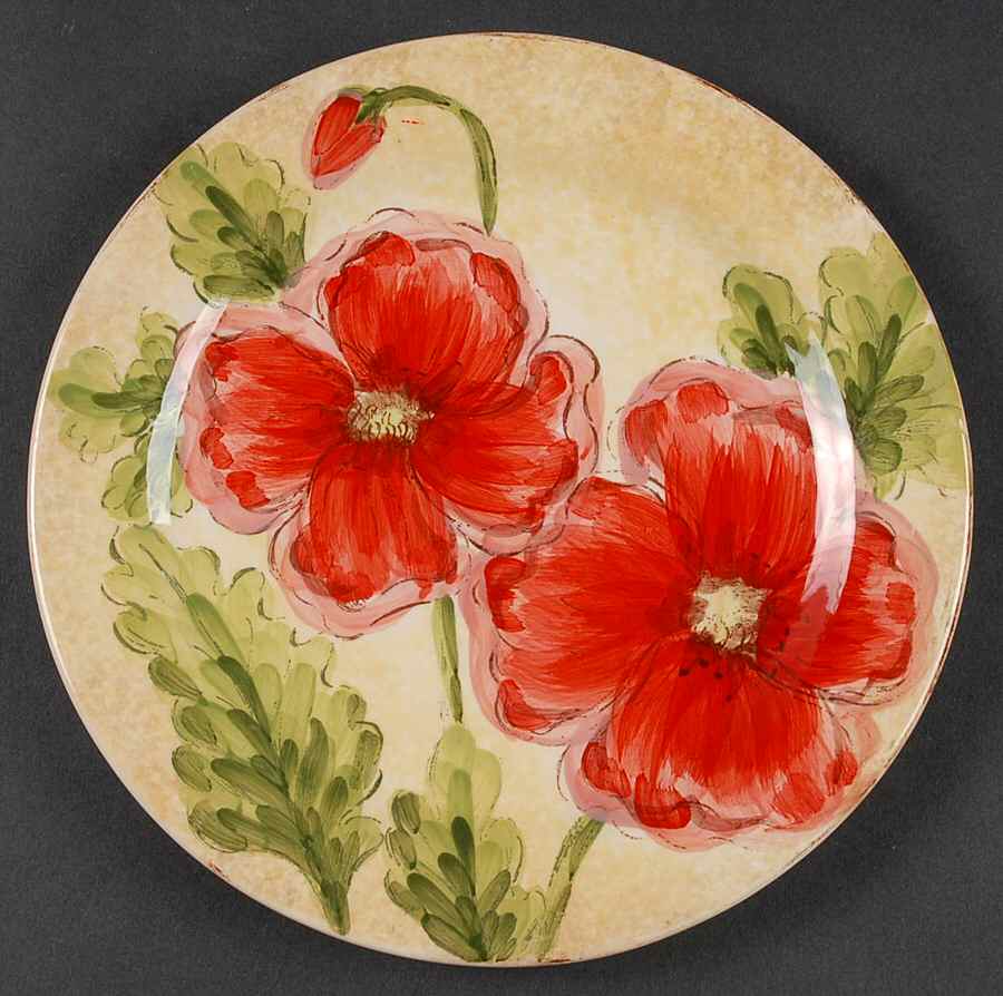 Poppies Salad Plate by Maxcera Corp-1