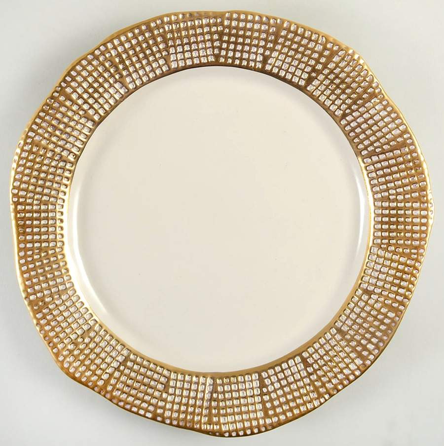 Manhattan Gold Service Plate (Charger) by Michael Wainwright-1