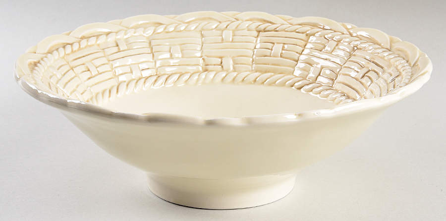 Basket Felice Creme 10" Round Vegetable Bowl by Manhu Designs-1