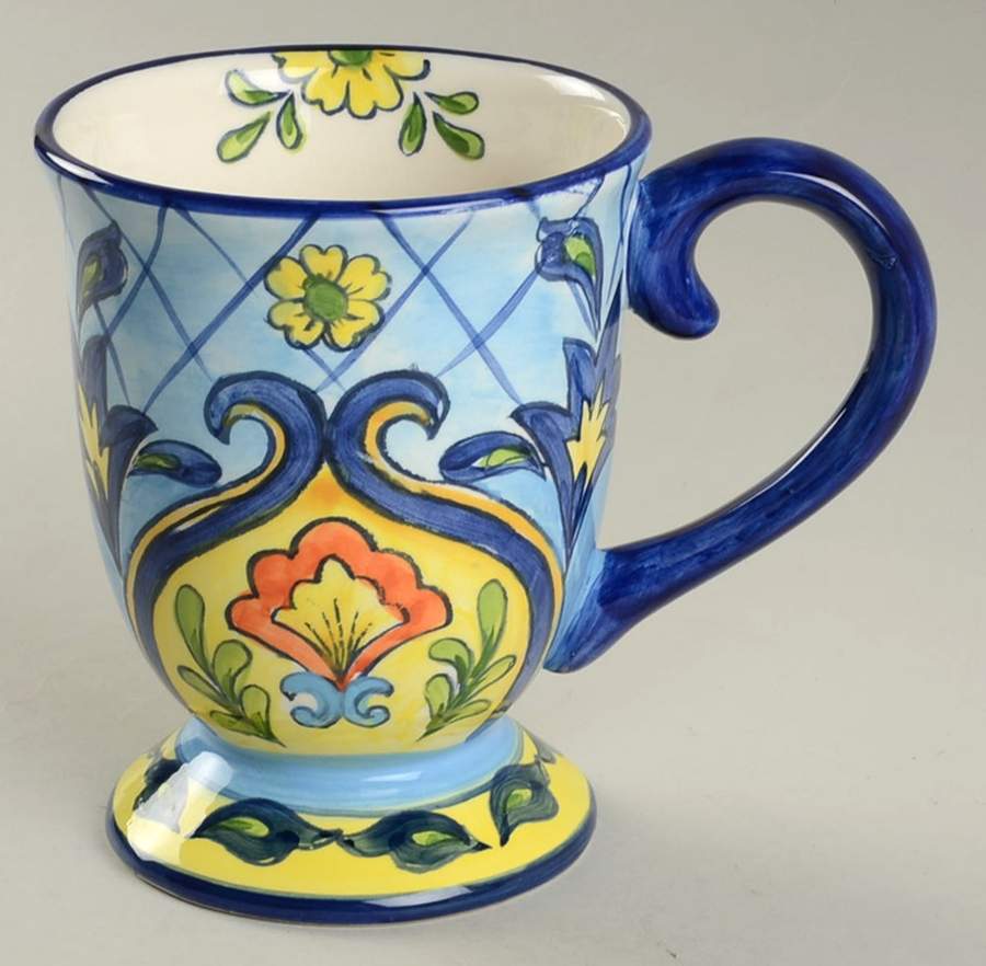 Blue Talavera Mug by Maxcera Corp-1