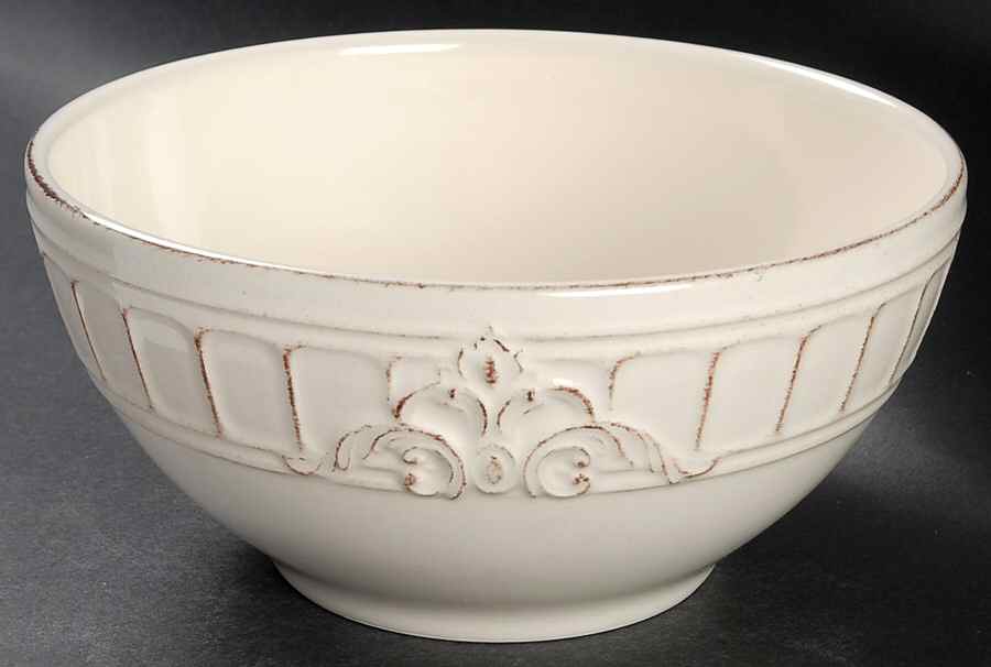Venice Cream 7" Round Serving Bowl by Matceramica-1