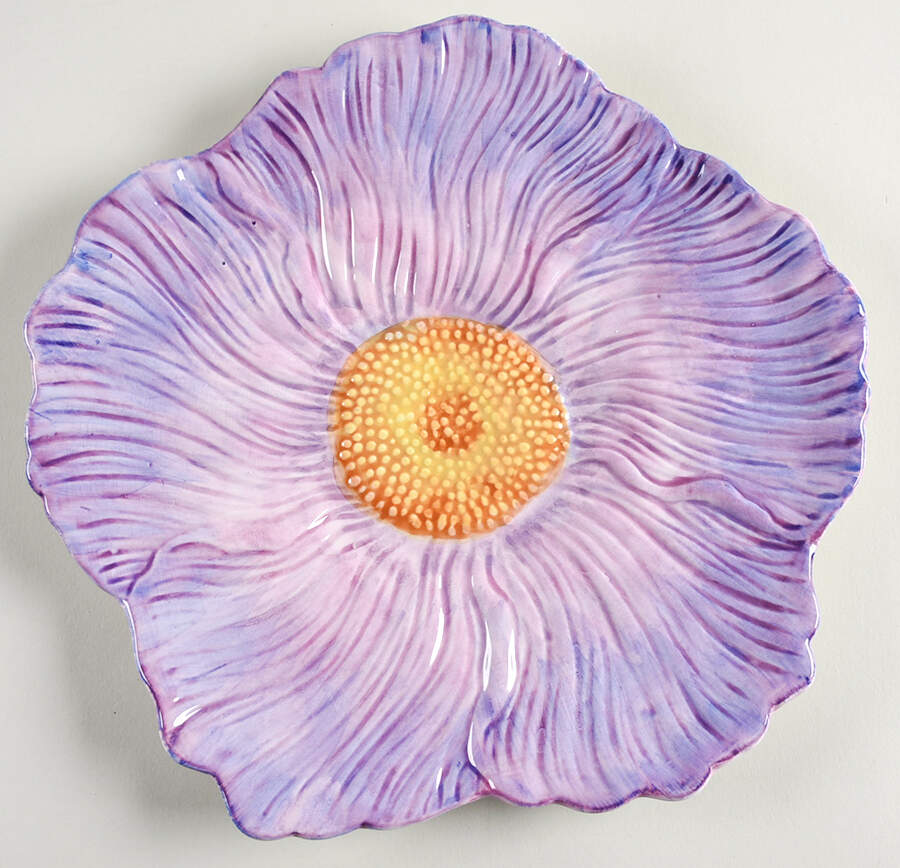 Flowers Dinner Plate by Maxcera Corp-1