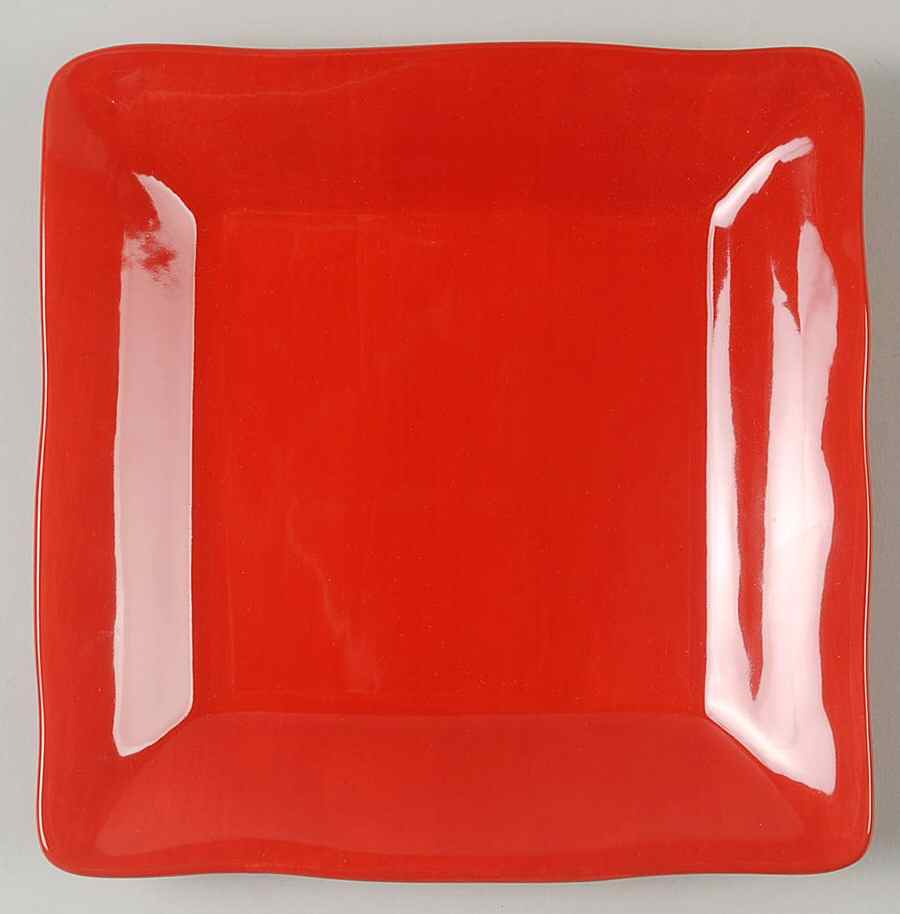 Brava Red Square Salad Plate by Mikasa-1