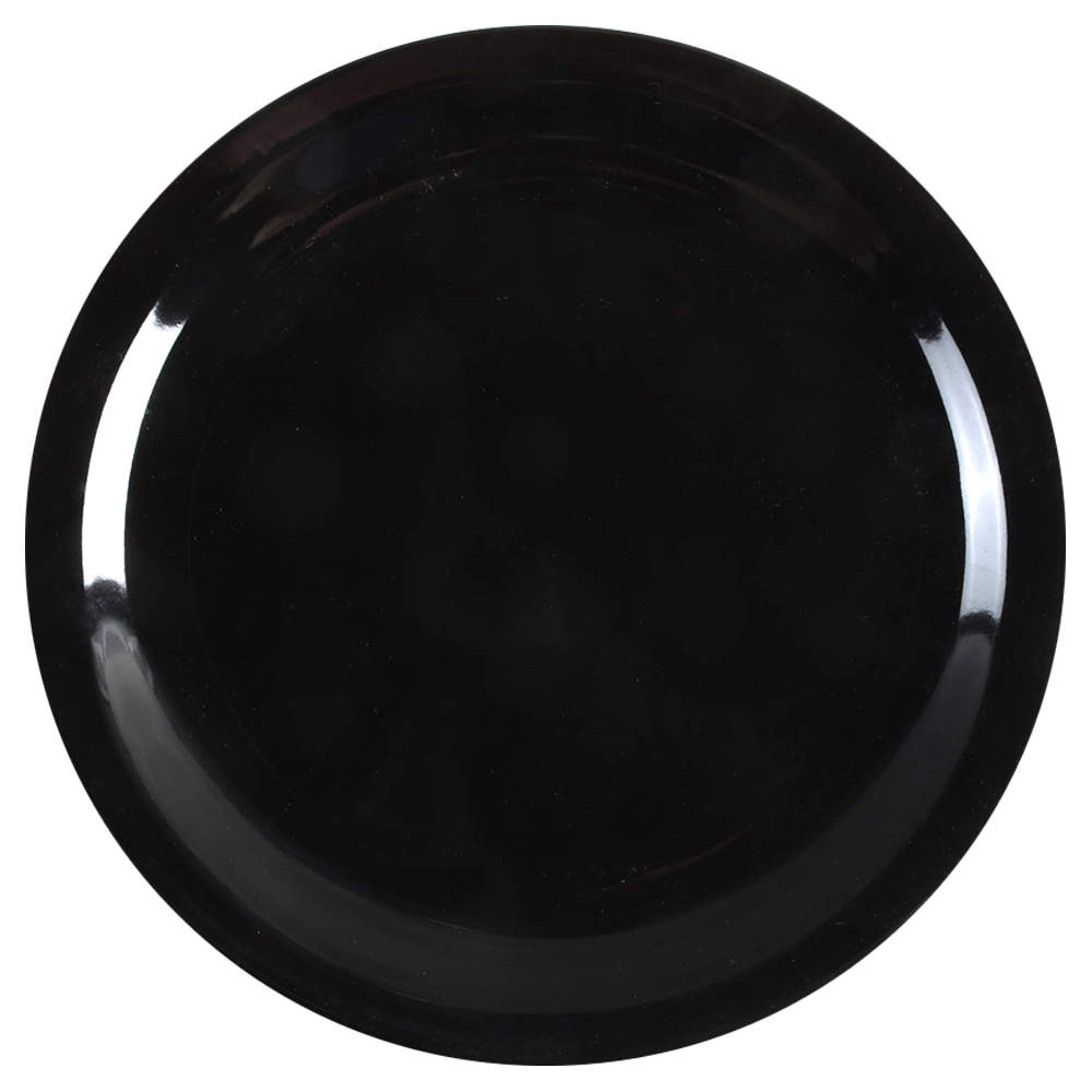 Stackables Black Dinner Plate by Mainstays-1