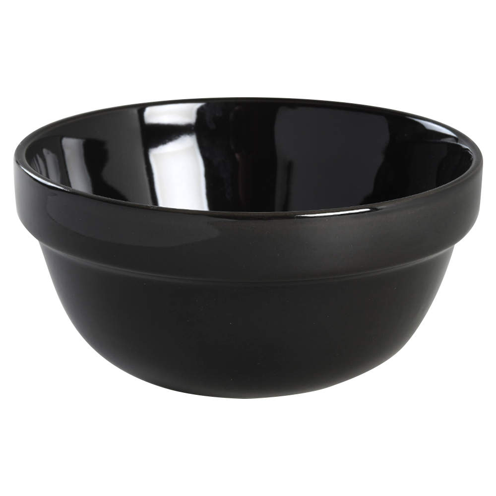 Stackables Black Soup/Cereal Bowl by Mainstays-1