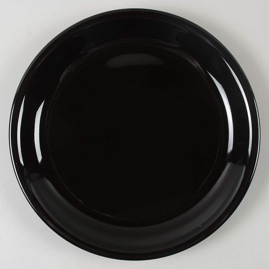Stackables Black Dinner Plate by Mainstays-1
