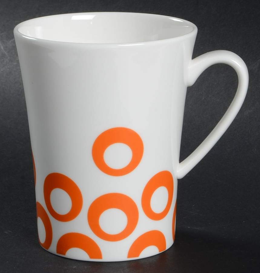 Circle Chic Orange Mug by Mikasa-1