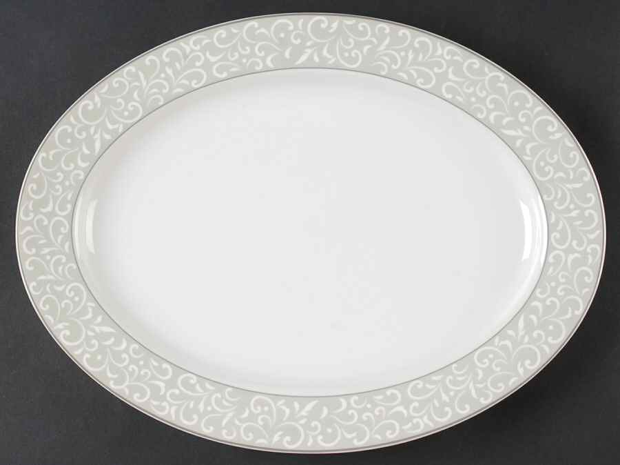 Grace 15" Oval Serving Platter by Mikasa-1