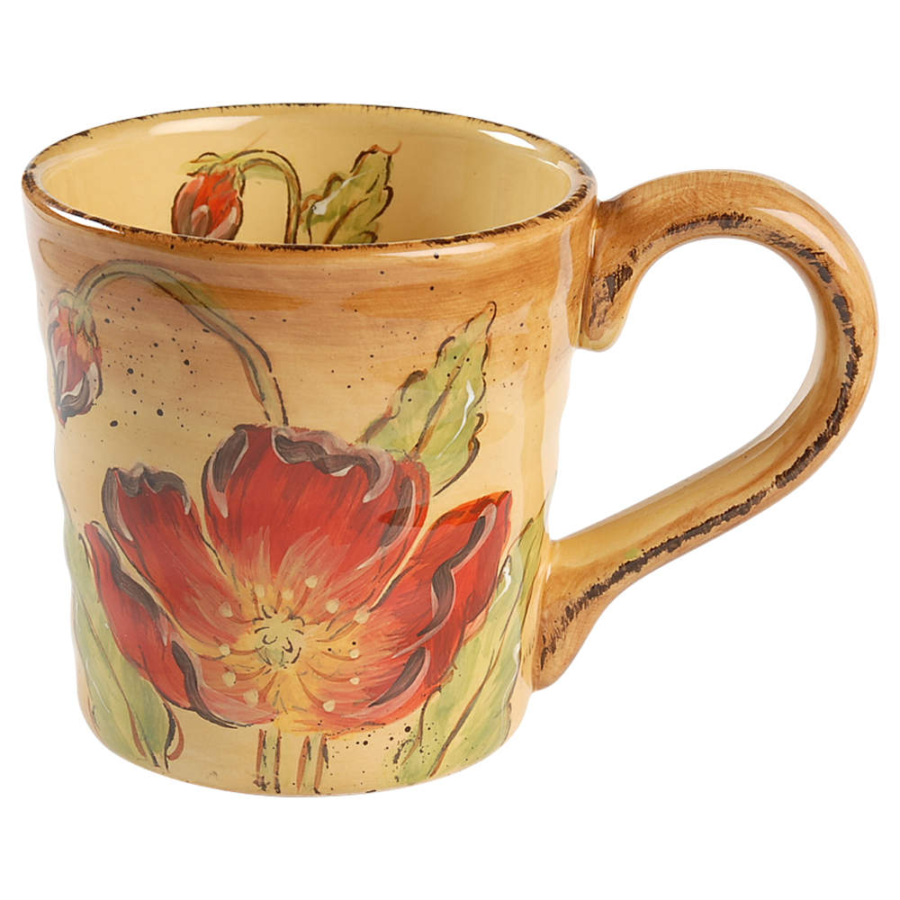 Poppy Splatter Mug by Maxcera Corp-1