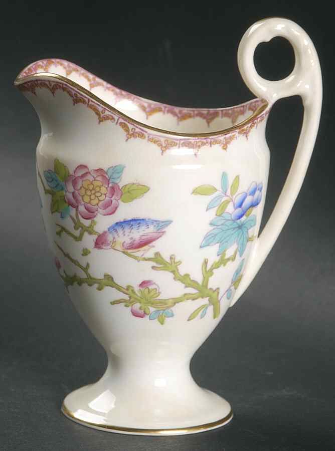 Cuckoo (White, Gold Trim) Creamer by Minton-1