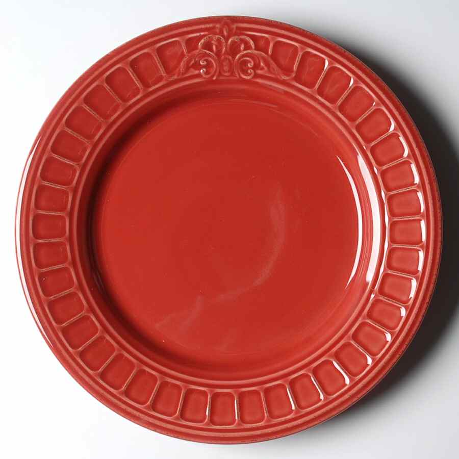 Venice Red Dinner Plate by Matceramica-1