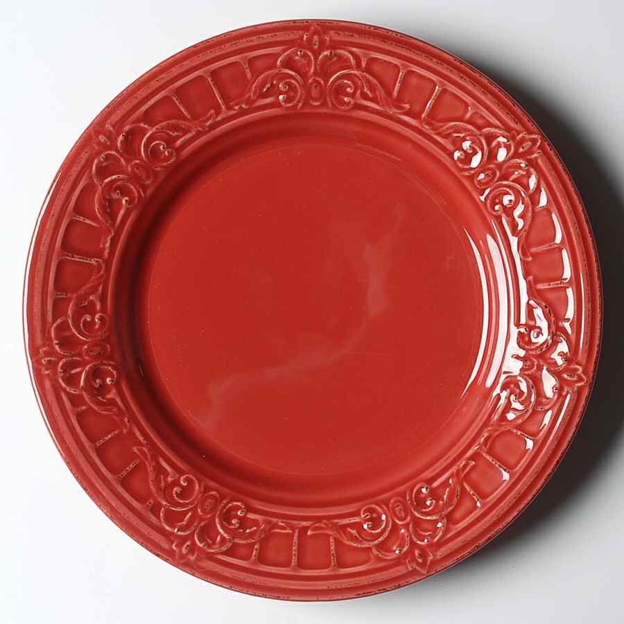 Venice Red Salad/Dessert Plate by Matceramica-1