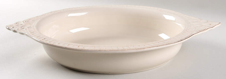 Venice Beige 17" Oval Baker by Matceramica-1