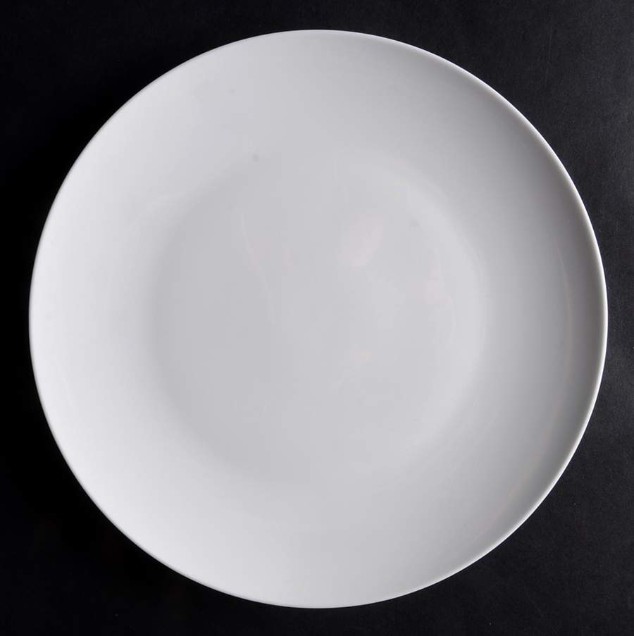 Cashmere White Coupe Luncheon Plate by Maxwell & Williams-1