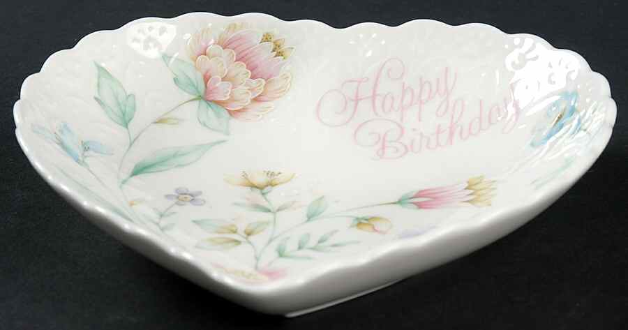 Happy Birthday Heart Shaped Dish by Mikasa-1