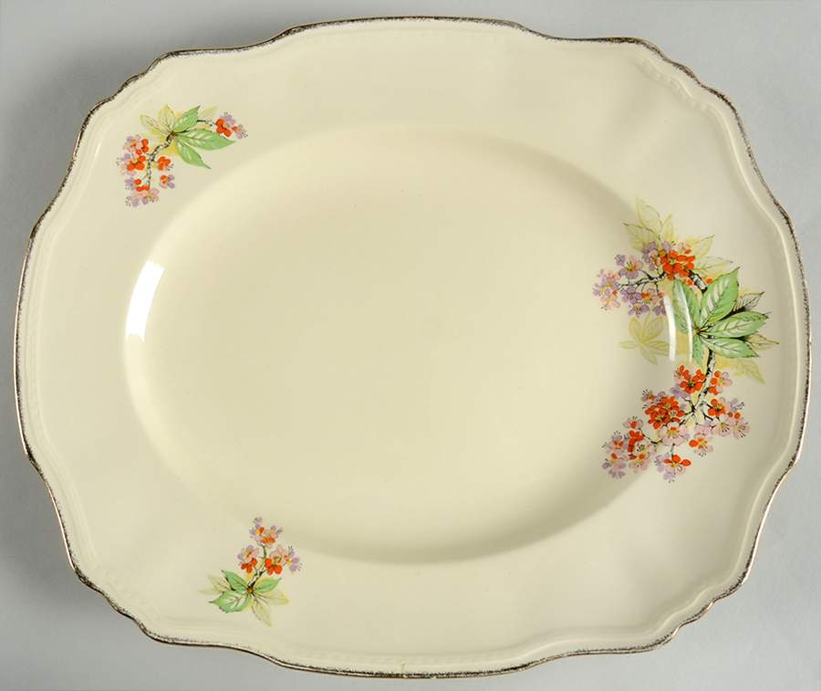 Churtsea 14" Oval Serving Platter by Alfred Meakin-1