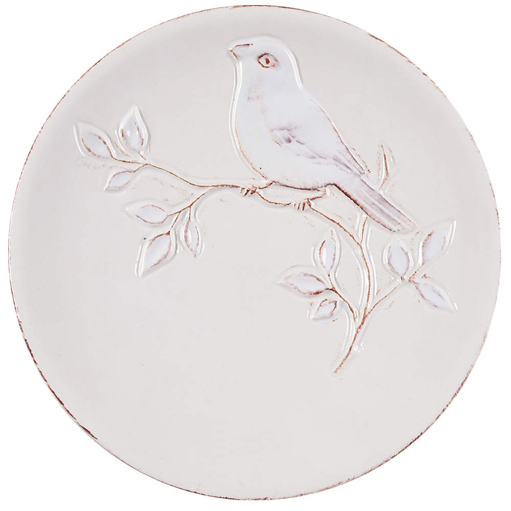 Cera Blanca Bird Salad Plate by Maxcera Corp-1