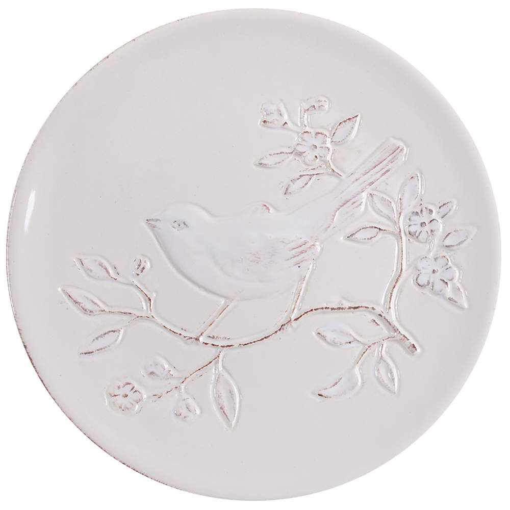 Cera Blanca Bird Dinner Plate by Maxcera Corp-1