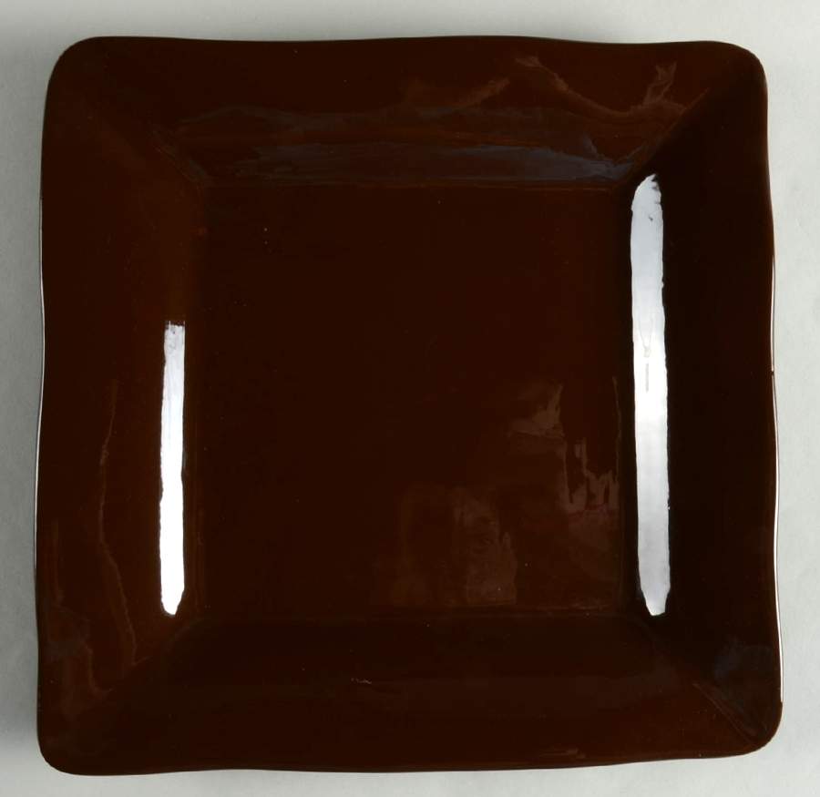 Brava Brown Square Dinner Plate by Mikasa-1