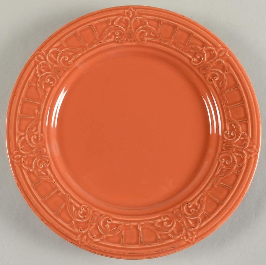 Venice Orange Salad/Dessert Plate by Matceramica-1