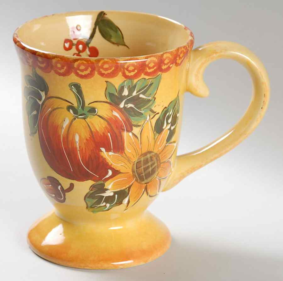 Pumpkin & Sunflower Mug by Maxcera Corp-1