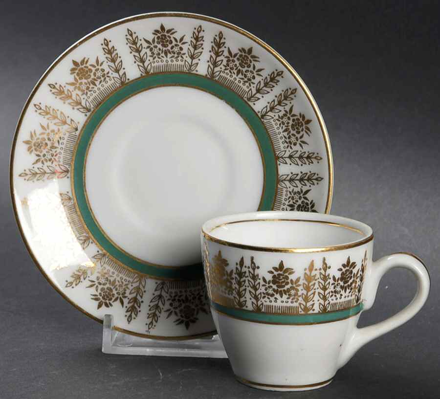 M9A1 Flat Demitasse Cup & Saucer Set by Monte Alegre-1