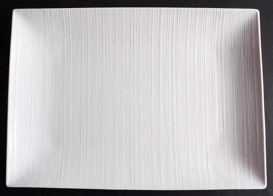 Stone Ridge White 15" Rectangular Serving Platter by Mikasa-1