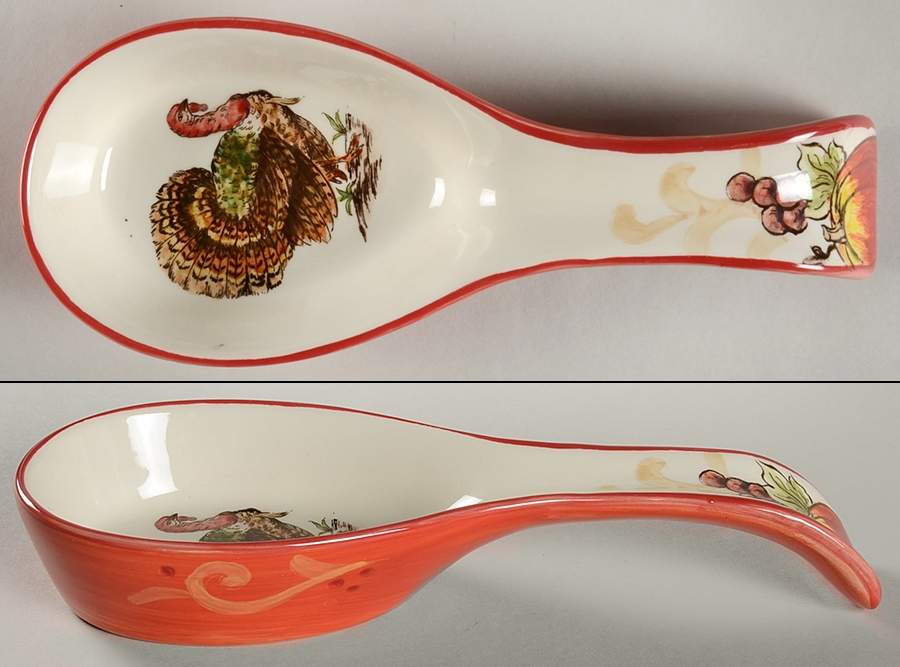 Royal Turkey Spoon Rest/Holder (Holds 1 Spoon) by Maxcera Corp-1