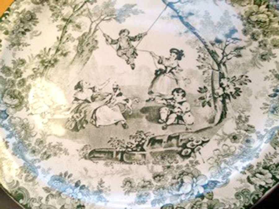 M246 GREEN Dinner Plate by Minton-1