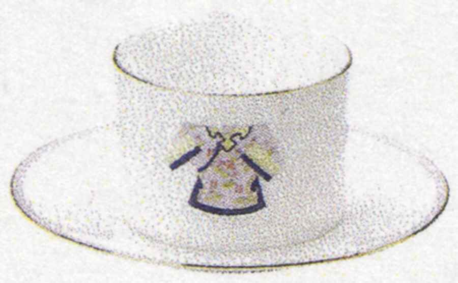 Chinese Costume Flat Cup & Saucer Set by Miyazaki Co., Ltd-1