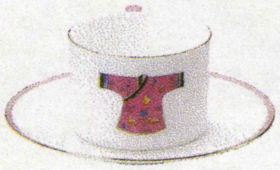 Chinese Costume Flat Cup & Saucer Set by Miyazaki Co., Ltd-1