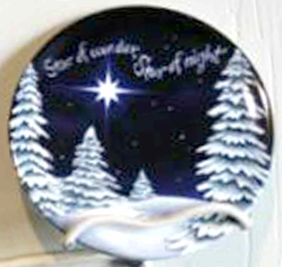Star of Wonder Mini Plate 4" by Manual Woodworkers-1