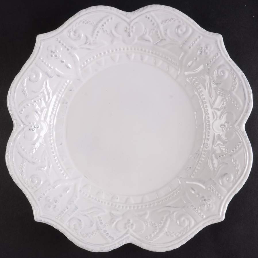 Blanc Amelie Dinner Plate by Maison Versailles-1