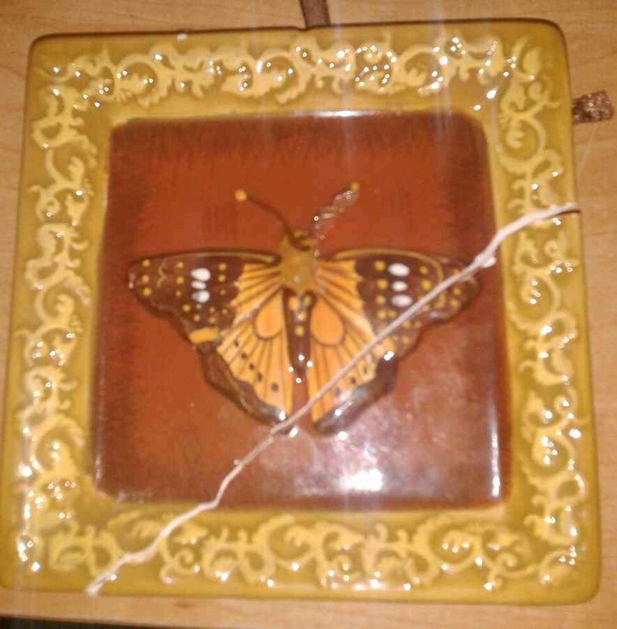 Flora and Fauna Square Wall Plate by Manual Woodworkers-1