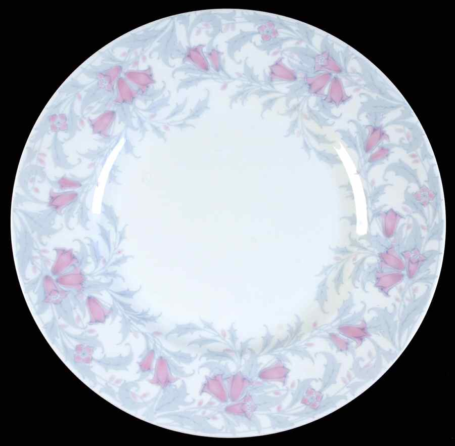 Debutante Gray and Pink (No Trim) Dinner Plate by Minton-1