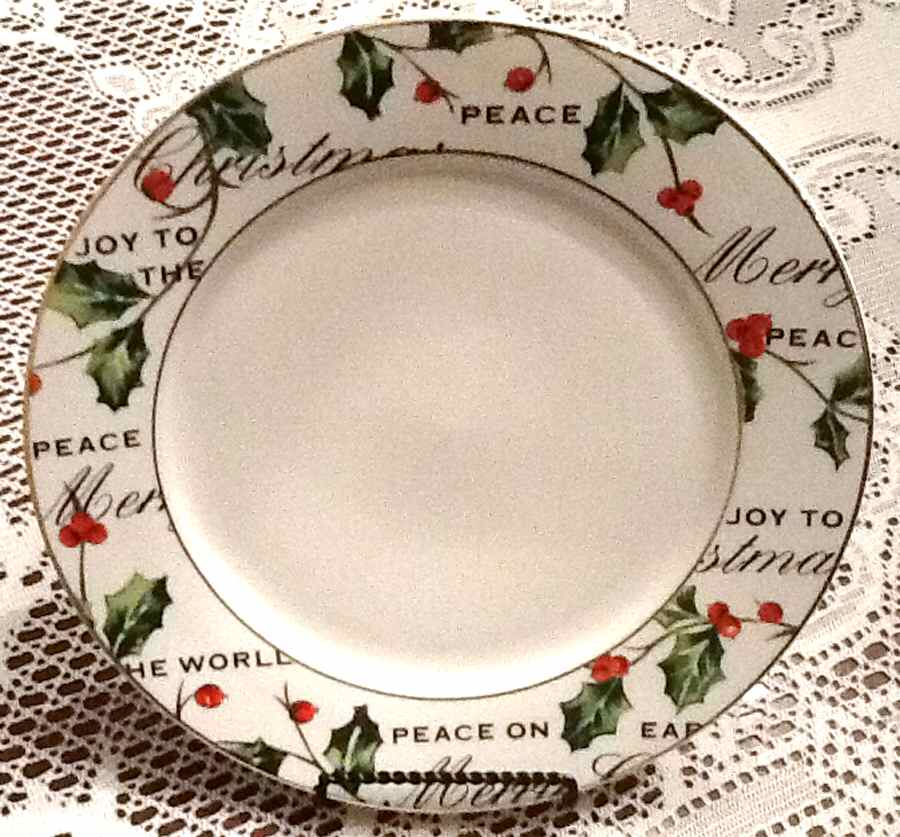 Mistletoe Wishes Dinner Plate by Mayfair & Jackson-1