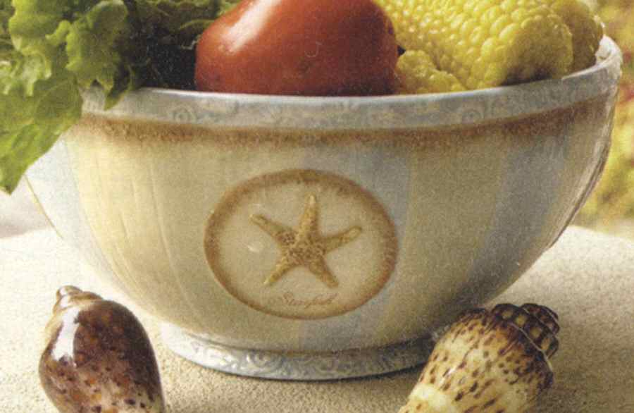 Seashell By the Seashore 9" Mixing Bowl by Manual Woodworkers-1