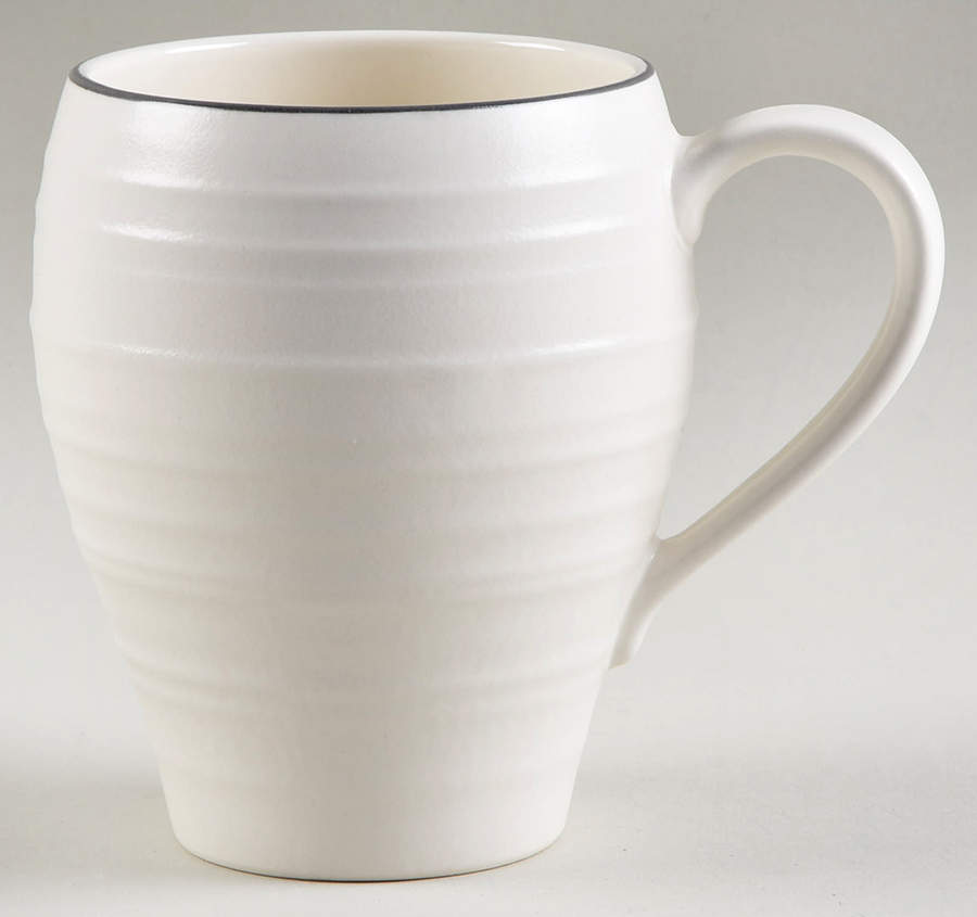 Swirl Graphite Banded Mug by Mikasa-1
