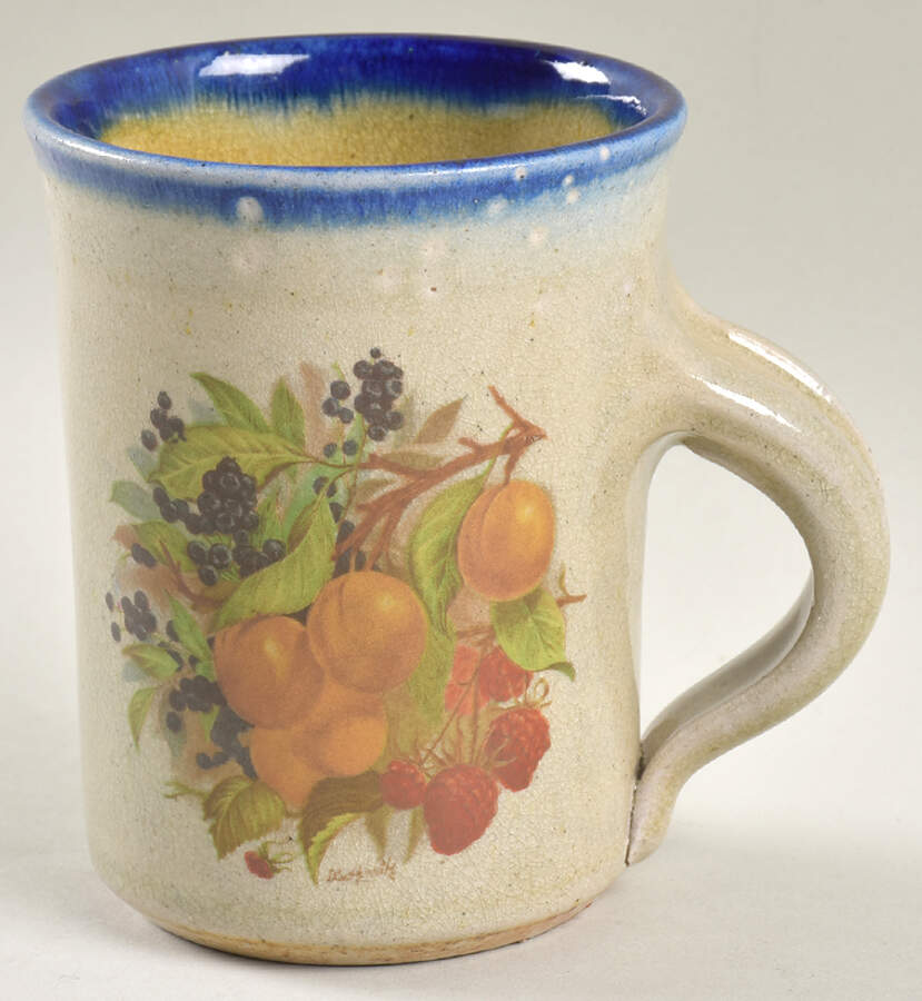 Northern Fruit Blue Mug by Monroe Salt Works-1