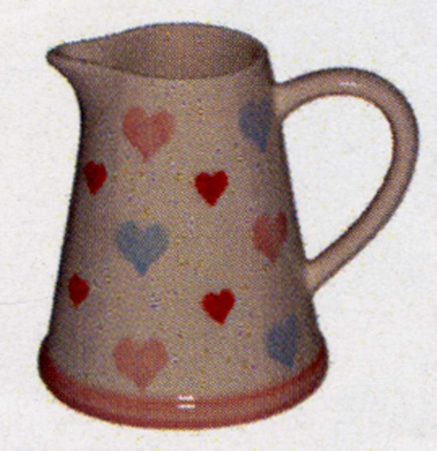 Romantic Hearts 13 Oz Jug by Mason Cash & Co-1