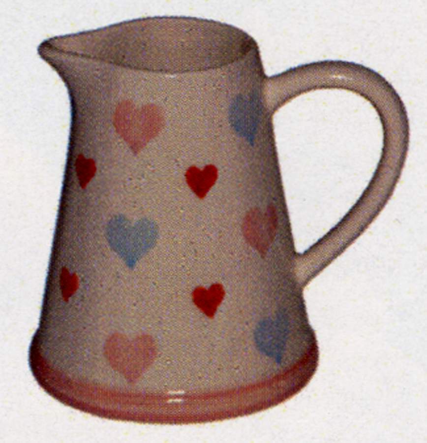 Romantic Hearts 27 Oz Jug by Mason Cash & Co-1