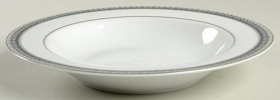 Platinum Crown Cobalt Blue Rim Soup Bowl by Mikasa-1